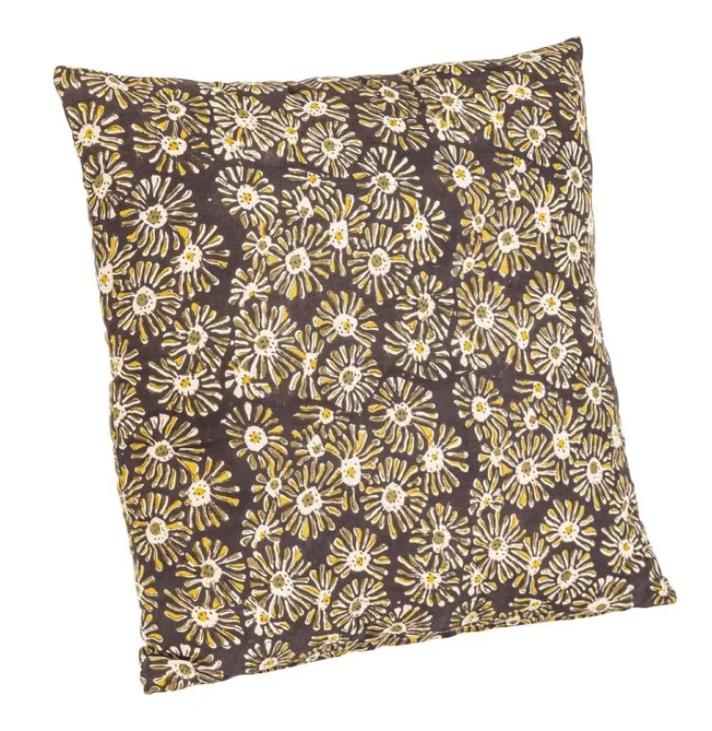 Bizzotto CUSCINO CALAIS NERO C-MARGHERITA 45X45
