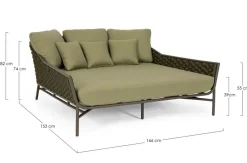 Hot Bizzotto DAYBED C-C EVERLY OLIV QS24