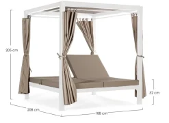 Sale Bizzotto DAYBED IN ALLUMINIO BIANCO KS01 - DREAM