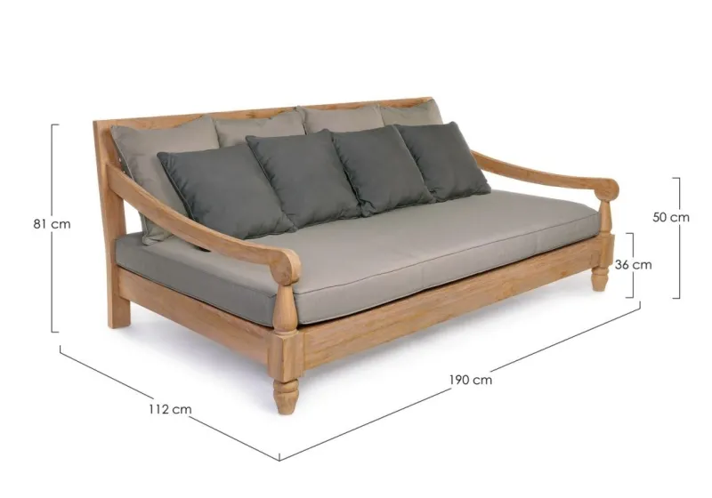 Hot Bizzotto DAYBED IN TEAK SFODERABILE - BALI FSC