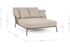 Hot Bizzotto DAYBED 2P C-C IVISSA ANTRACITE