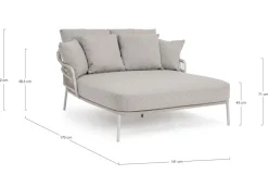 Clearance Bizzotto DAYBED 2P C-C TALAIA FROSTY