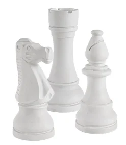Hot Bizzotto DECORAZIONE CHESS 3FIGURE BIANCO ASS3