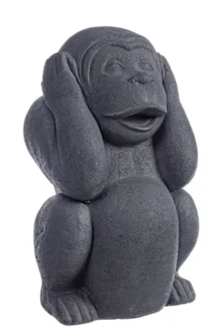 Hot Bizzotto DECORAZIONE IN FIBRA DI ARGILLA - SCIMMIA NON SENTO