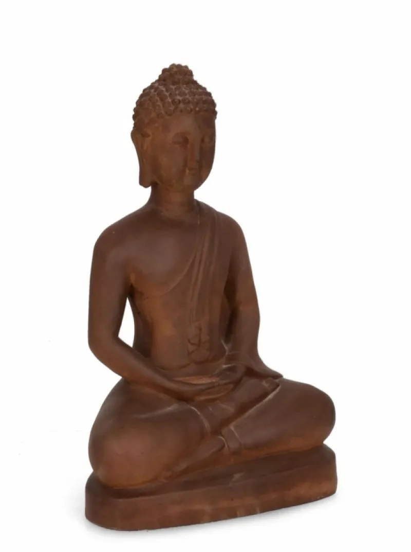 Clearance Bizzotto DECORAZIONE MEILI BUDDHA SEDUT RUSTY H49
