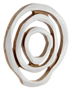 Outlet Bizzotto DECORAZIONE PARETE LENWOOD BIANCA L