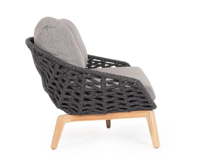 Outlet Bizzotto DIVANO 2/3 POSTI ANTRACITE - TAMIRES