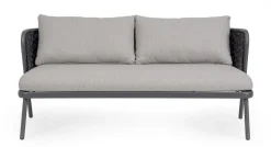 Sale Bizzotto DIVANO 2 POSTI ANTRACITE QS22/GRAPHITE - HARLOW