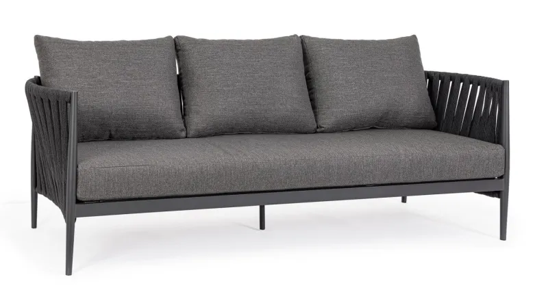 Online Bizzotto DIVANO 3 POSTI ANTRACITE WG21- JACINTA