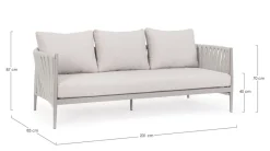Discount Bizzotto DIVANO 3 POSTI MOON WG24 - JACINTA