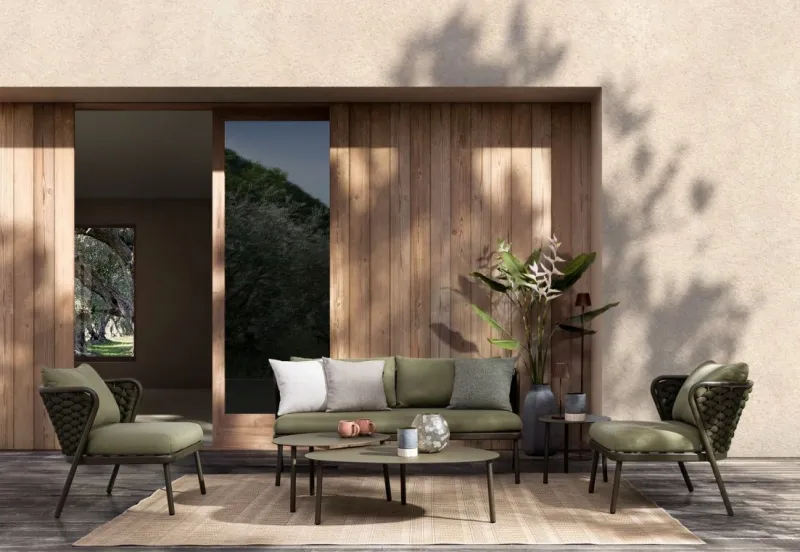 Discount Bizzotto DIVANO 2 POSTI OLIV QS24 - HARLOW