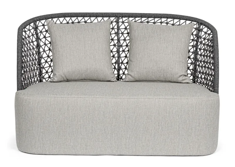 Clearance Bizzotto DIVANO CON CUSCINI ANTRACITE - CUYEN