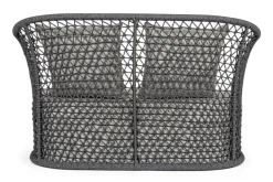 Clearance Bizzotto DIVANO CON CUSCINI ANTRACITE - CUYEN