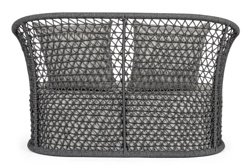 Clearance Bizzotto DIVANO CON CUSCINI ANTRACITE - CUYEN