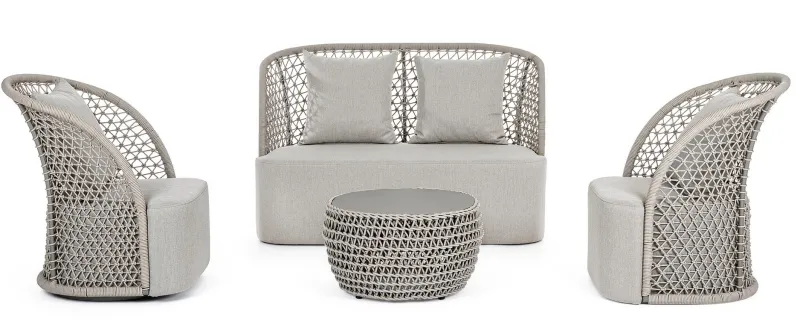 Clearance Bizzotto DIVANO CON CUSCINI SABBIA - CUYEN