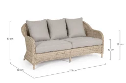 Online Bizzotto DIVANO IN ALLUMINIO - ADITYA