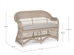 Bizzotto DIVANO IN ALLUMINIO - JUPITER