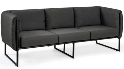 New Bizzotto DIVANO IN ALLUMINIO ANTRACITE- PIXEL