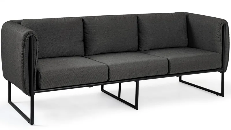 New Bizzotto DIVANO IN ALLUMINIO ANTRACITE- PIXEL