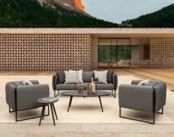 New Bizzotto DIVANO IN ALLUMINIO ANTRACITE- PIXEL