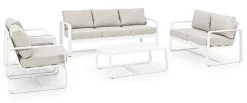 Bizzotto DIVANO IN ALLUMINIO BIANCO YK11 - MERRIGAN