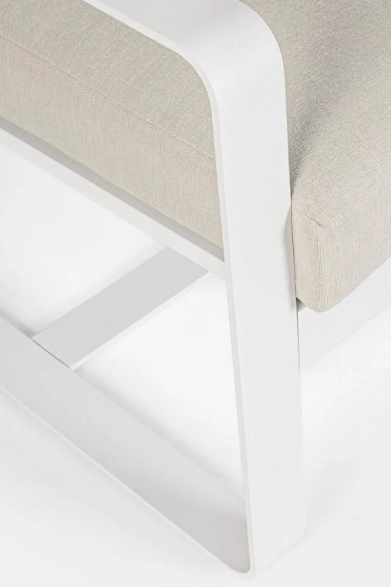 Online Bizzotto DIVANO IN ALLUMINIO BIANCO YK11 - MERRIGAN