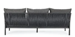 Discount Bizzotto DIVANO IN CORDA PER ESTERNO ANTRACITE WG21 - FLORENCIA