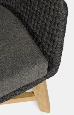 Bizzotto DIVANO IN CORDA PER ESTERNO ANTRACITE- COACHELLA