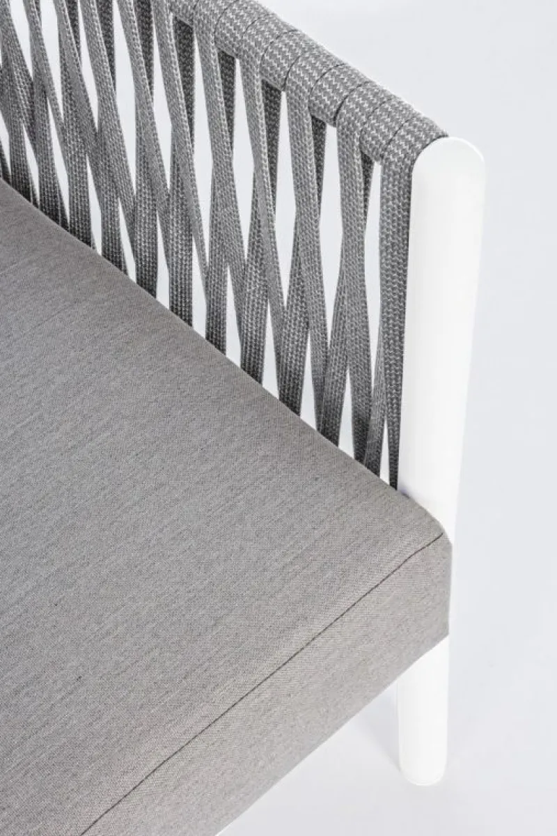 Best Bizzotto DIVANO IN CORDA PER ESTERNO BIANCO WG20 - FLORENCIA