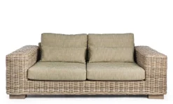 Clearance Bizzotto DIVANO IN FIBRE NATURALI 3 POSTI - LEANDRO