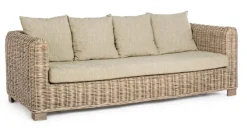 Bizzotto DIVANO IN FIBRE NATURALI 3 POSTI - FORTALEZA