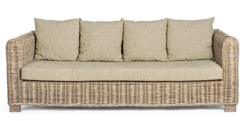 Bizzotto DIVANO IN FIBRE NATURALI 3 POSTI - FORTALEZA