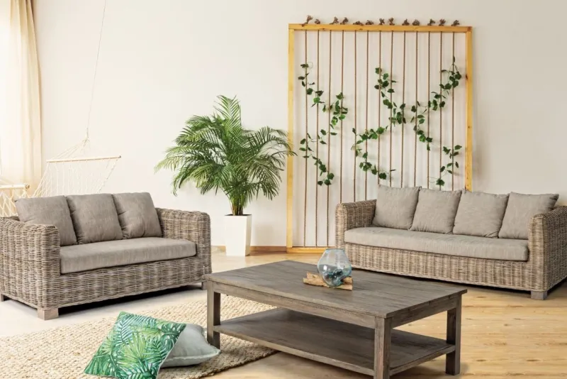 Bizzotto DIVANO IN FIBRE NATURALI 3 POSTI - FORTALEZA