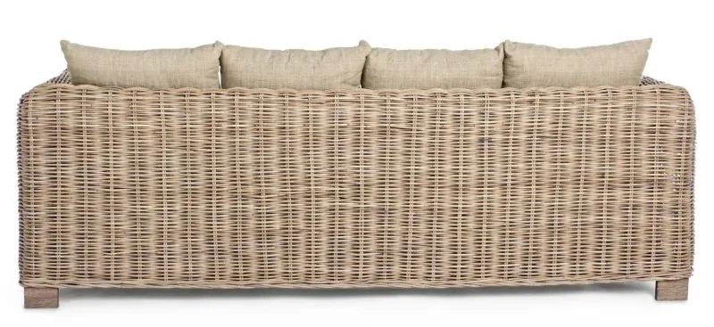 Bizzotto DIVANO IN FIBRE NATURALI 3 POSTI - FORTALEZA