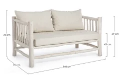 Sale Bizzotto DIVANO IN TEAK - SAHEL