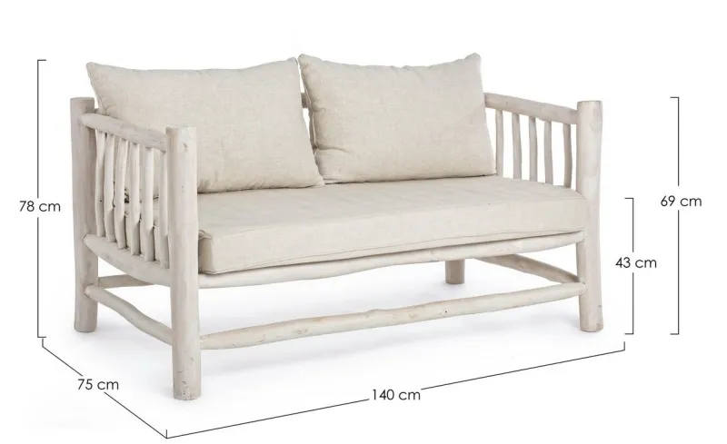 Sale Bizzotto DIVANO IN TEAK - SAHEL