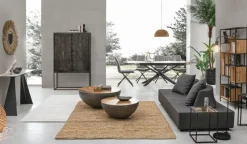 Online Bizzotto DIVANO IN TESSUTO PER ESTERNO ANTRACITE - PIPER