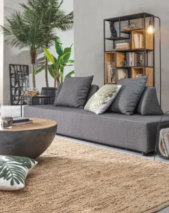 Online Bizzotto DIVANO IN TESSUTO PER ESTERNO ANTRACITE - PIPER