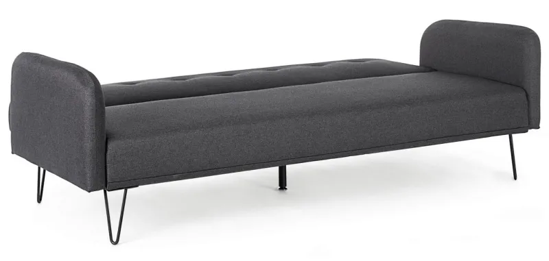Best Bizzotto DIVANO LETTO IN TESSUTO NERO - BRIDJET