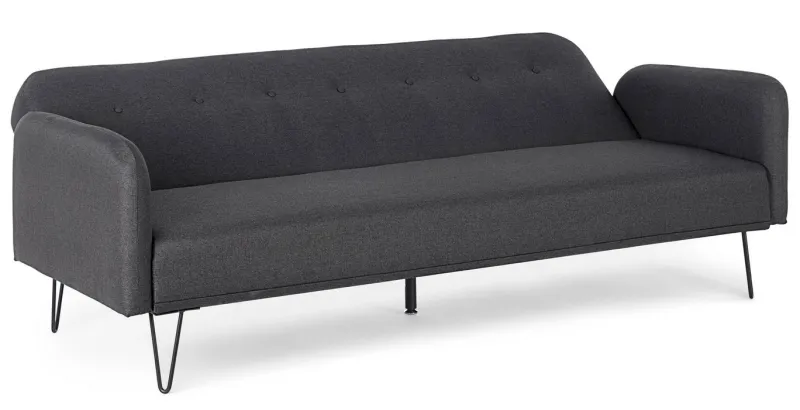 Best Bizzotto DIVANO LETTO IN TESSUTO NERO - BRIDJET