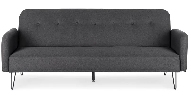 Best Bizzotto DIVANO LETTO IN TESSUTO NERO - BRIDJET