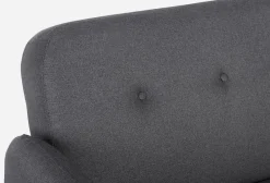 Best Bizzotto DIVANO LETTO IN TESSUTO NERO - BRIDJET