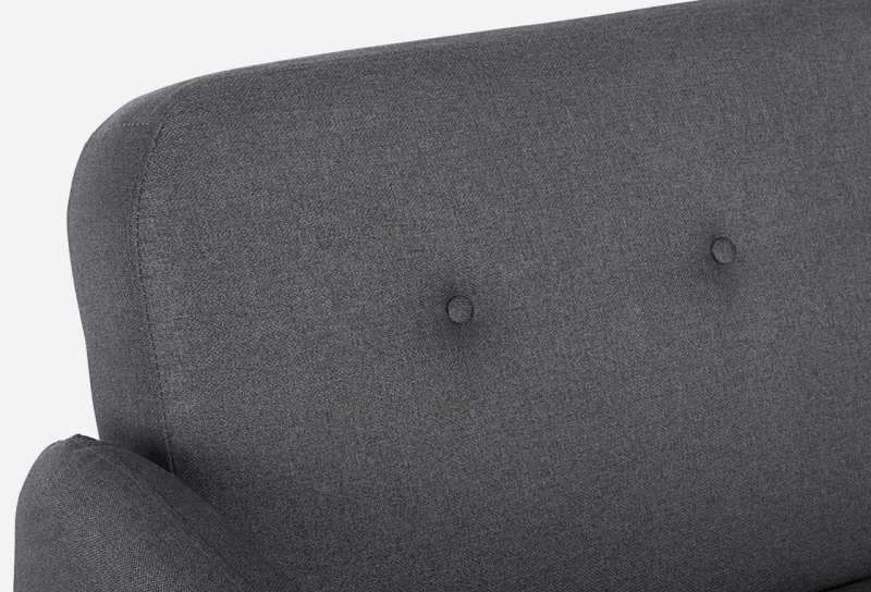 Best Bizzotto DIVANO LETTO IN TESSUTO NERO - BRIDJET