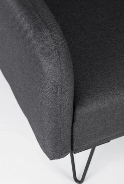 Best Bizzotto DIVANO LETTO IN TESSUTO NERO - BRIDJET