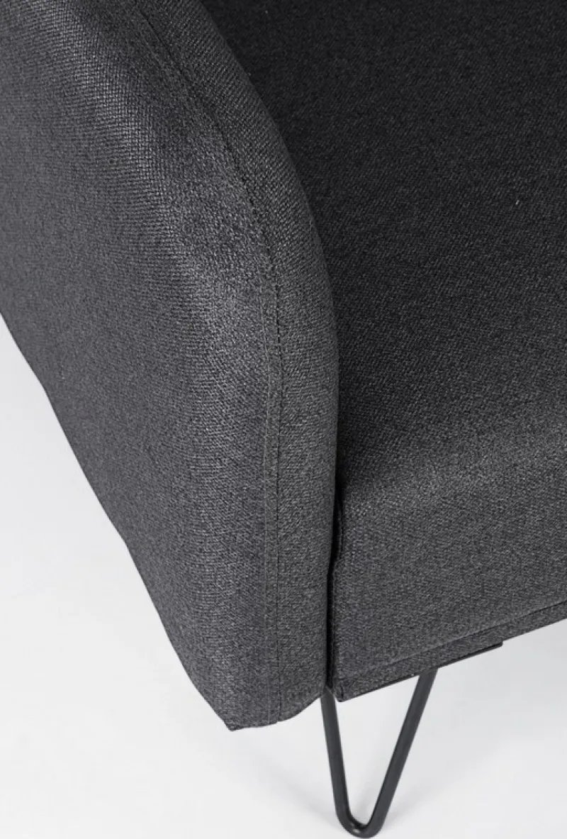 Best Bizzotto DIVANO LETTO IN TESSUTO NERO - BRIDJET