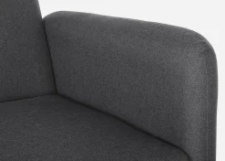 Best Bizzotto DIVANO LETTO IN TESSUTO NERO - BRIDJET