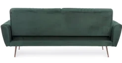 Outlet Bizzotto DIVANO LETTO IN VELLUTO VERDE SCURO - JOHNNY