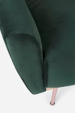 Outlet Bizzotto DIVANO LETTO IN VELLUTO VERDE SCURO - JOHNNY
