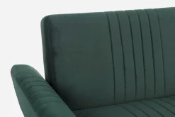 Outlet Bizzotto DIVANO LETTO IN VELLUTO VERDE SCURO - JOHNNY