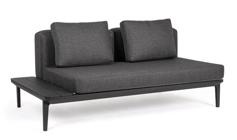 Online Bizzotto DIVANO LOUNGE IN ALLUMINIO ANTRACITE WG21 - MATRIX